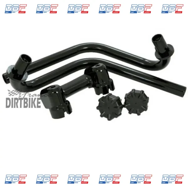 Demi guidons droit et gauche + pontets + vis dax kepspeed, GUIDON-FREINAGE-COMMANDE Dirt Bike France