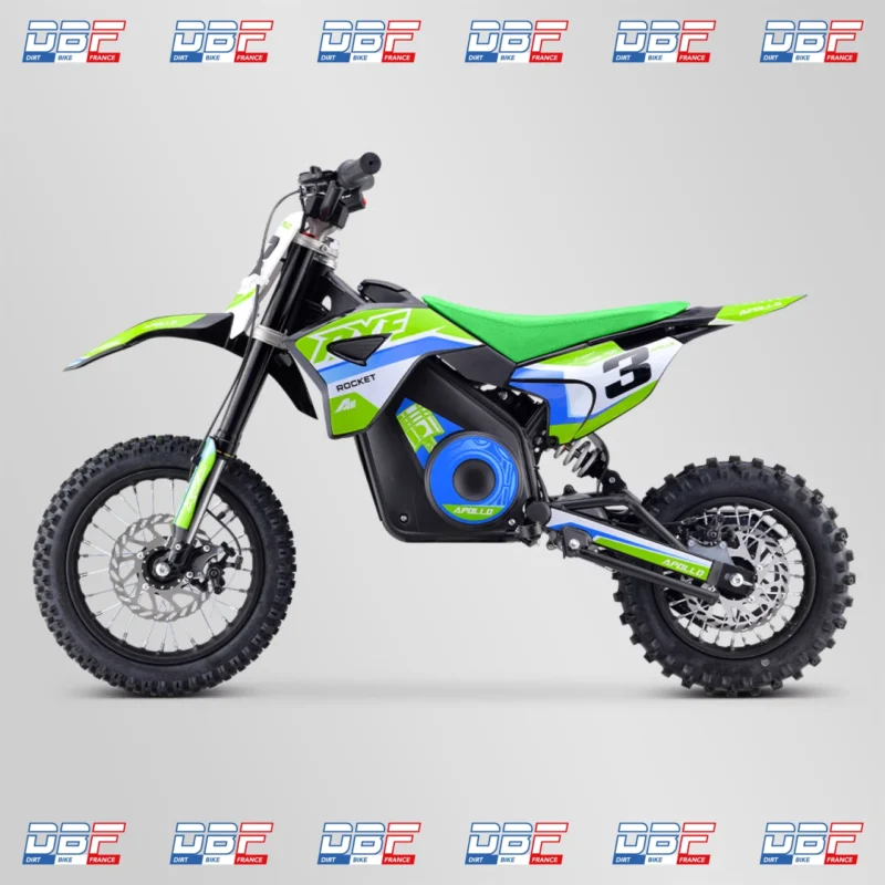 Dirt bike enfant apollo rxf rocket 1000w 2023 Vert, Dirt Bike France - Photo N°6