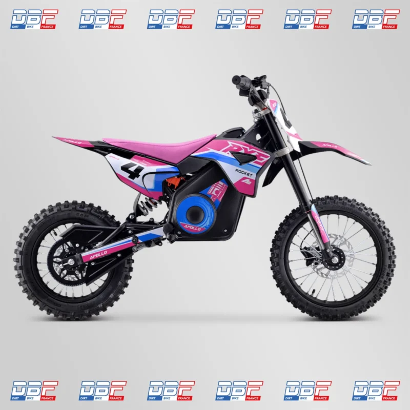 Dirt bike enfant apollo rxf rocket 1300w 2023 Rose, Dirt Bike France - Photo N°5