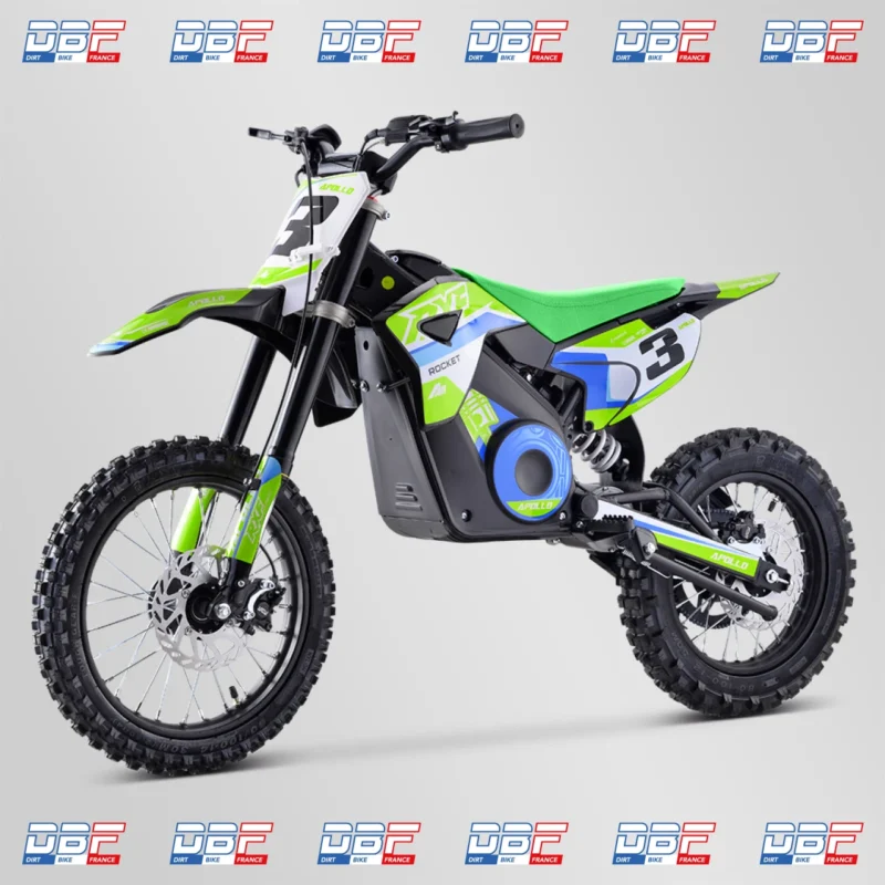 Dirt bike enfant apollo rxf rocket 1300w 2023 Vert, Dirt Bike France - Photo N°2