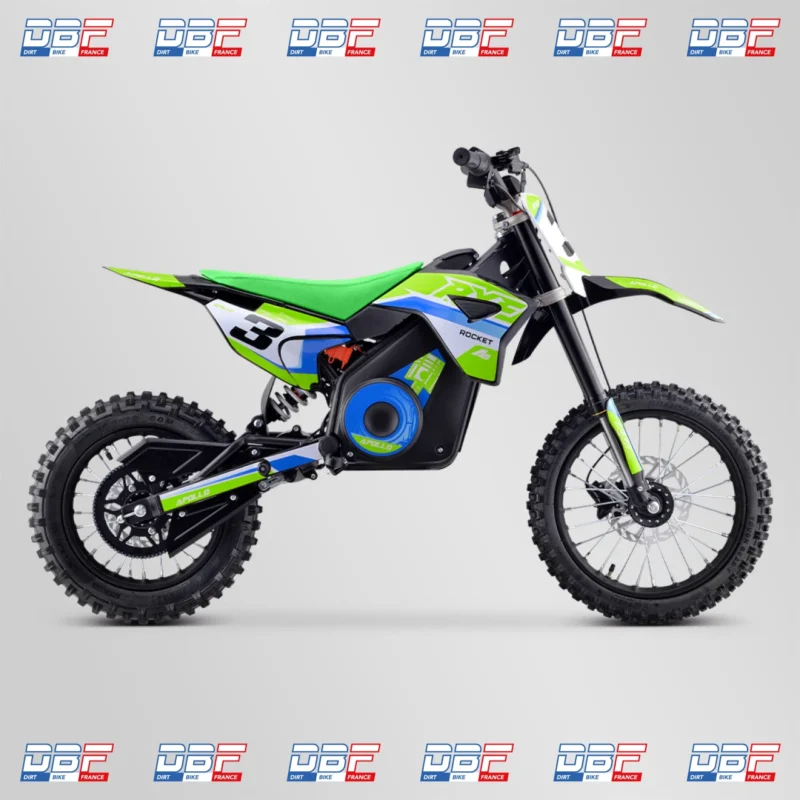 Dirt bike enfant apollo rxf rocket 1300w 2023 Vert, Dirt Bike France - Photo N°5