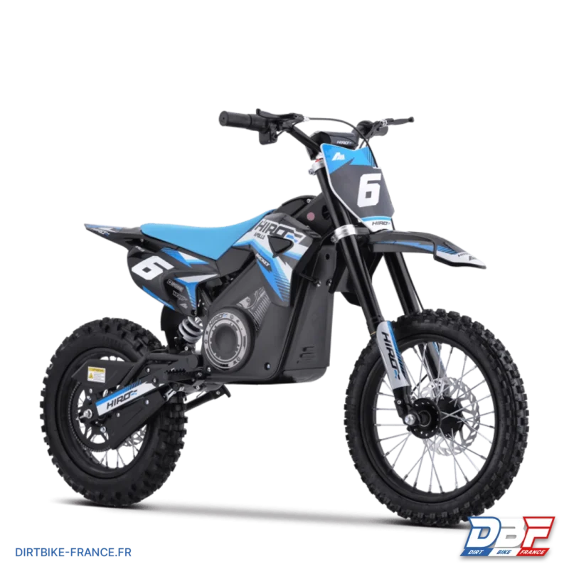 Dirt bike enfant électrique hiro rocket 1300w brushless Bleu, Dirt Bike France - Photo N°5