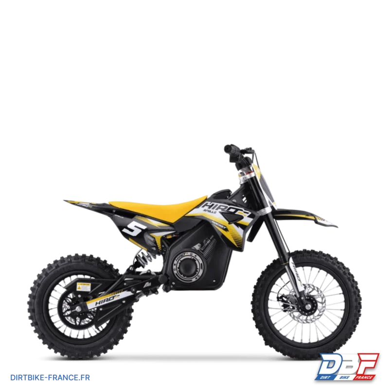 Dirt bike enfant électrique hiro rocket 1300w brushless Jaune, Dirt Bike France - Photo N°1