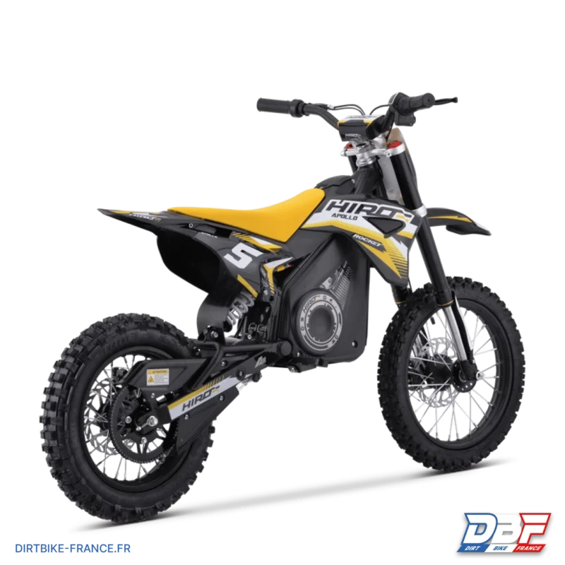 Dirt bike enfant électrique hiro rocket 1300w brushless Jaune, Dirt Bike France - Photo N°2