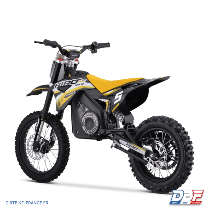 Dirt bike enfant électrique hiro rocket 1300w brushless Jaune, Dirt Bike France - Photo N°3