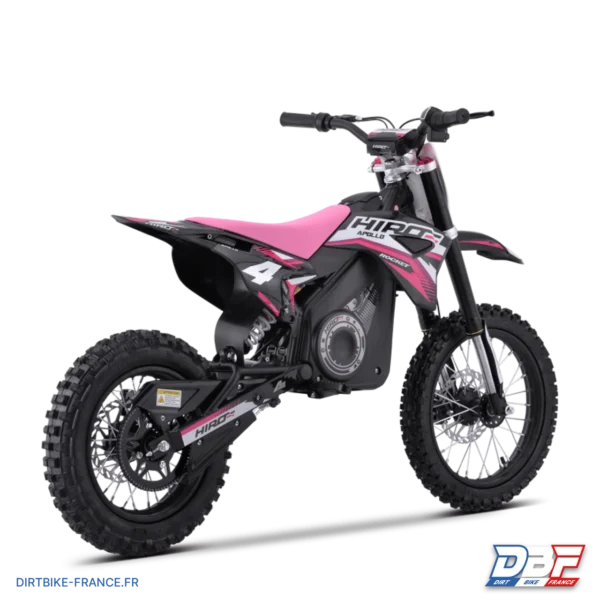 Dirt bike enfant électrique hiro rocket 1300w brushless Rose, photo 3 sur Dirt Bike France