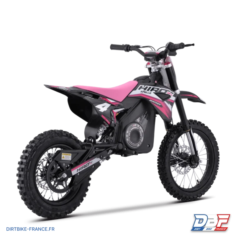 Dirt bike enfant électrique hiro rocket 1300w brushless Rose, Dirt Bike France - Photo N°3