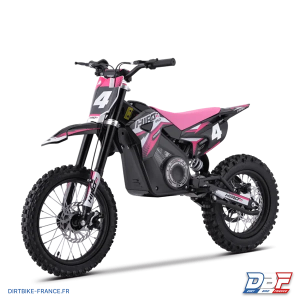 Dirt bike enfant électrique hiro rocket 1300w brushless Rose, photo 6 sur Dirt Bike France