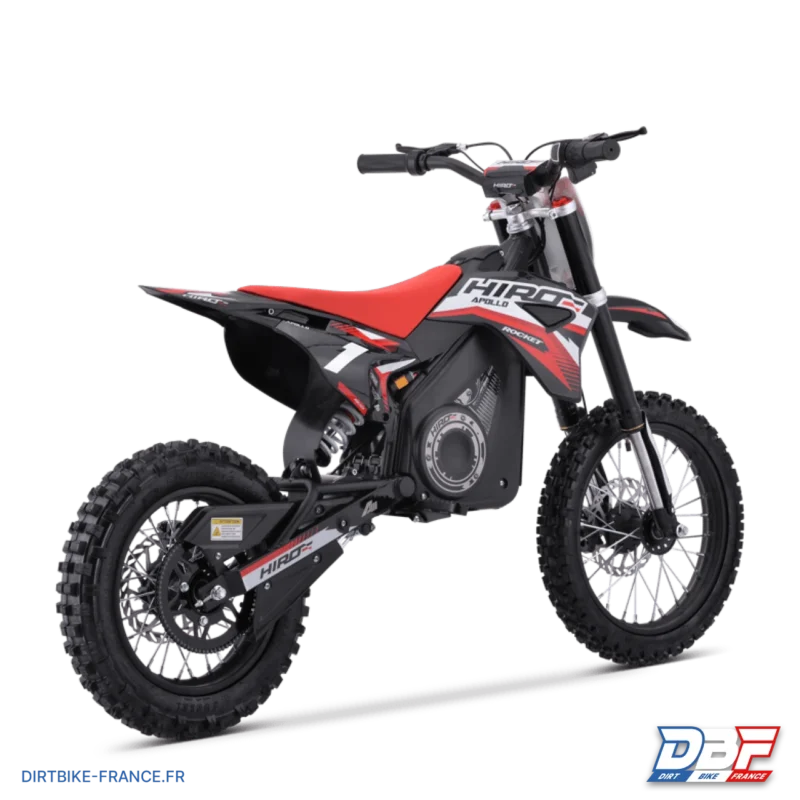 Dirt bike enfant électrique hiro rocket 1300w brushless Rouge, Dirt Bike France - Photo N°2