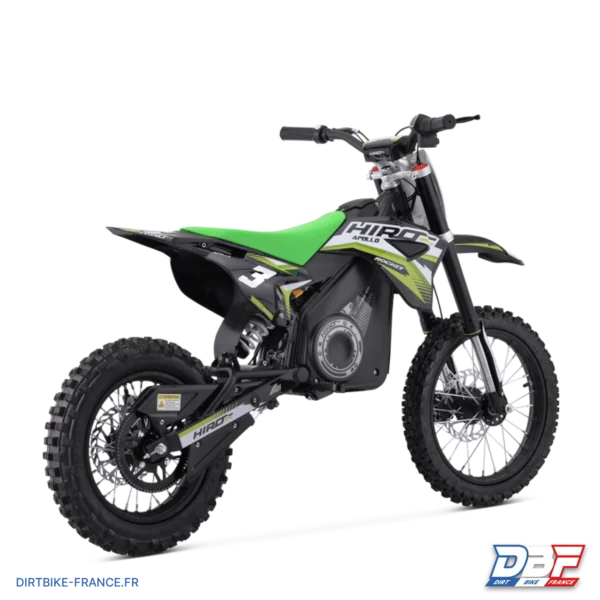 Dirt bike enfant électrique hiro rocket 1300w brushless Vert, photo 2 sur Dirt Bike France