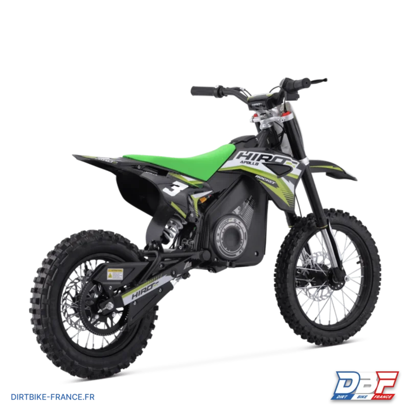 Dirt bike enfant électrique hiro rocket 1300w brushless Vert, Dirt Bike France - Photo N°2
