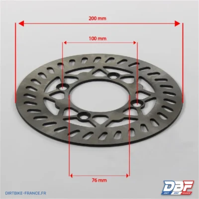 Disque de frein ø76mm 200mm, photo 2 sur Dirt Bike France