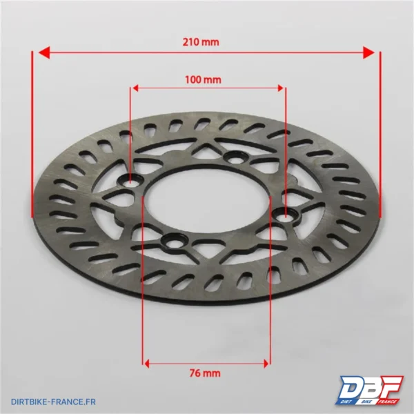 Disque de frein ø76mm 210mm, photo 2 sur Dirt Bike France