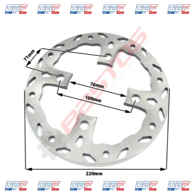 Disque de freins BP axe 76 diamètre 220 mm Dirt Bike France photo 2