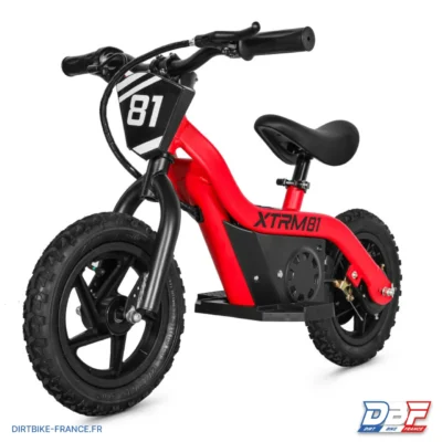Draisienne électrique pour enfant 24V 100W DX 12 ROUGE, photo 2 sur Dirt Bike France