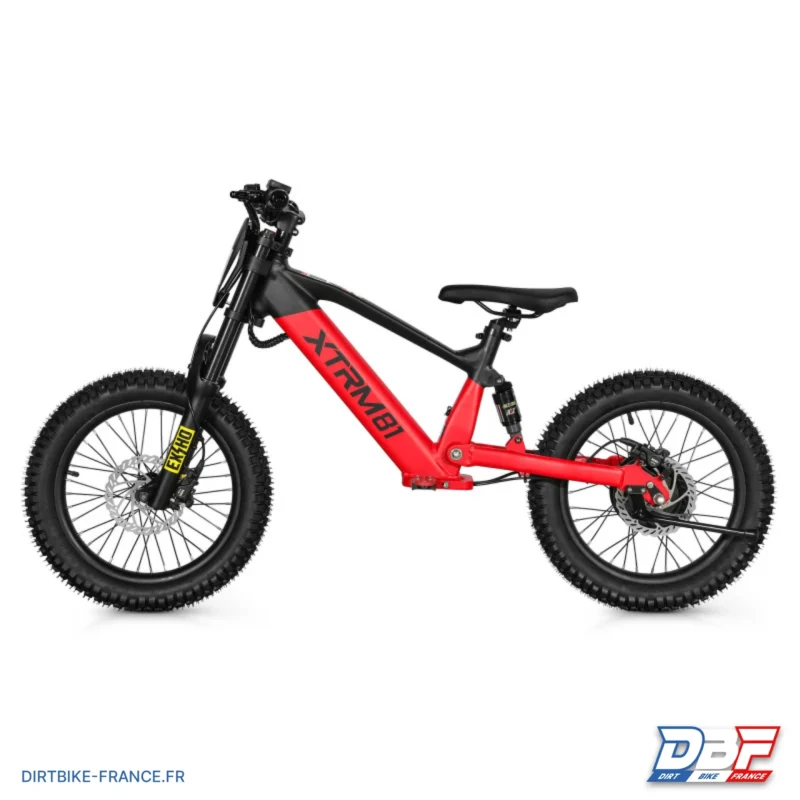 Draisienne électrique pour enfant 36V 500W DX 18 ROUGE, Dirt Bike France - Photo N°3