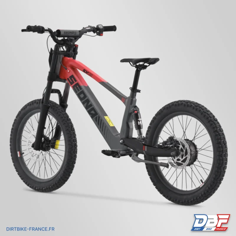 Draisienne électrique sedna sx 20″ Rouge, Dirt Bike France - Photo N°2