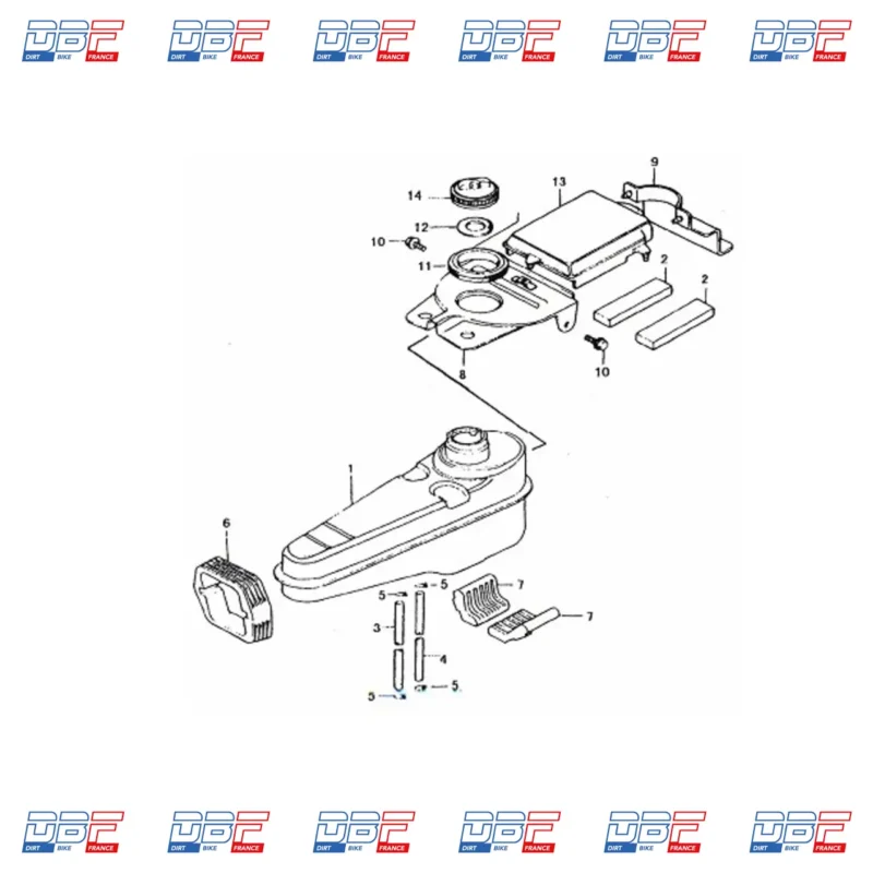 DURITE ESSENCE KIT 5×8  NOIR + FILTRE A ESSENCE CONIQUE D6 (1M) (FABRICATION FRANCAISE), Dirt Bike France - Photo N°2