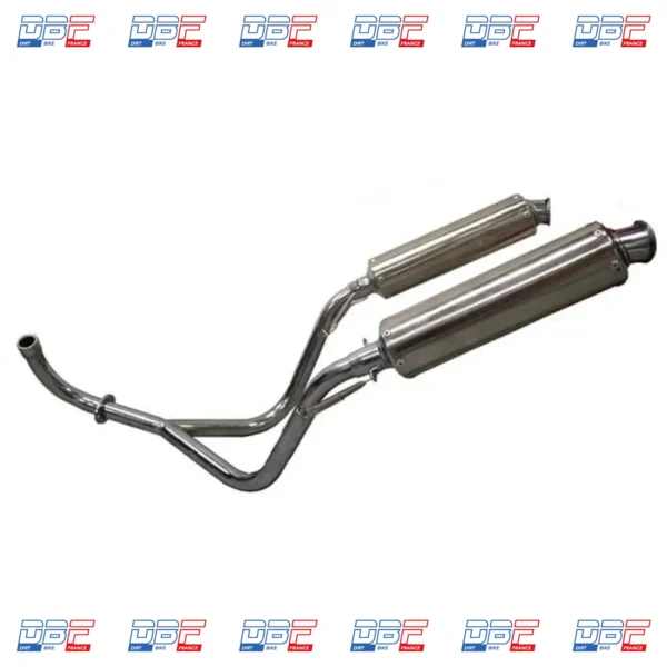 Echappement double sortie chrome dax skyteam 14300-z1010, PIECES DETACHEES Dirt Bike France