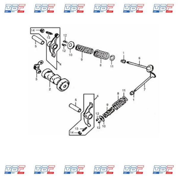 Ecrou de vis de culbuteur dax skyteam, PIECES DETACHEES Dirt Bike France