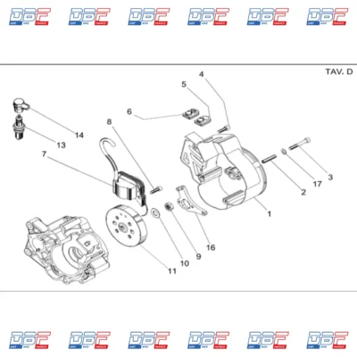 Ecrou m8 nrg 50 3.5cv, ALLUMAGE Dirt Bike France