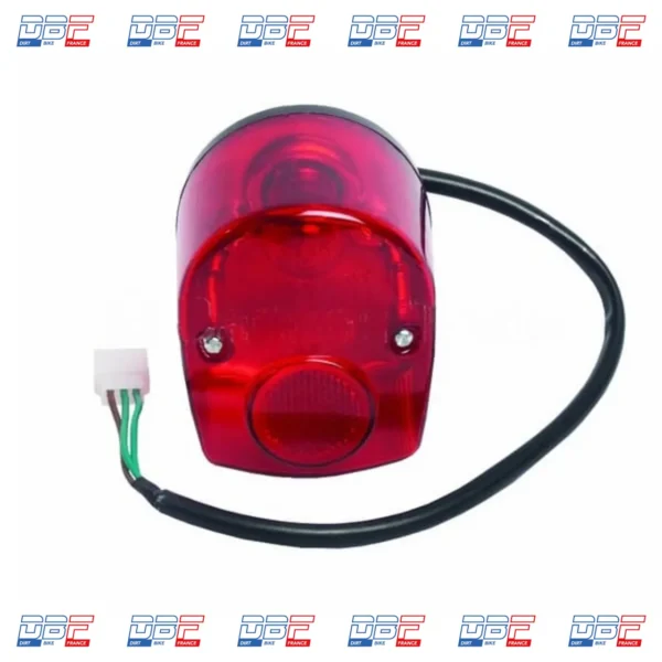 Feu arriere complet dax 12v rouge skyteam, PIECES DETACHEES Dirt Bike France