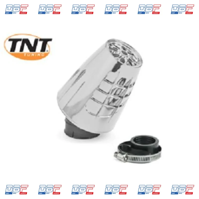 FILTRE AIR TNT OBUS 30° 28/35 CHROME, Dirt Bike France - Photo N°1