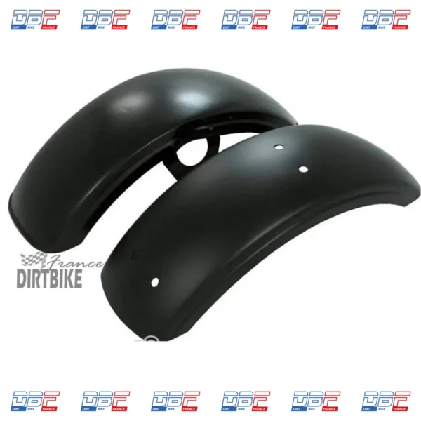 Garde boue avant + garde boue arriere black line dax skyteam, AMORTISSEUR-FOURCHE Dirt Bike France