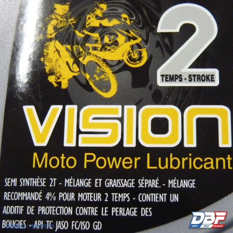 Huile moteur 2 temps semi synthèse – 1L, Dirt Bike France - Photo N°1