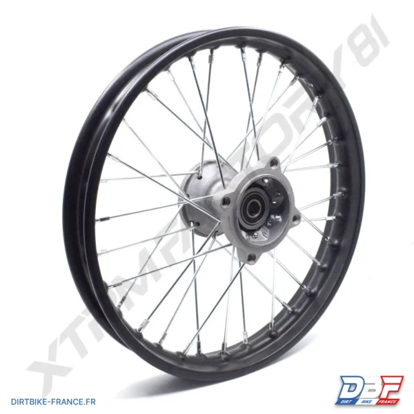 Jante avant 14" pour dirt 125 moyeu gris entraxe 70mm, photo 1 sur Dirt Bike France