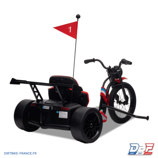 Karting électrique enfant drift trike 24v Rouge , photo 4 sur Dirt Bike France
