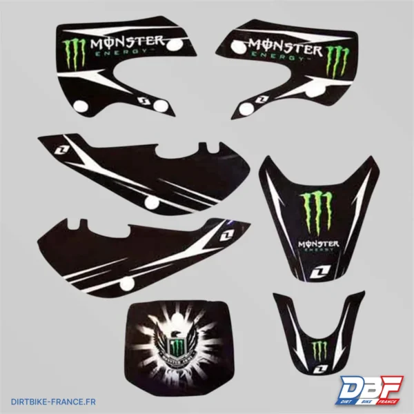 Kit deco kawasaki monster energy - klx110, photo 1 sur Dirt Bike France