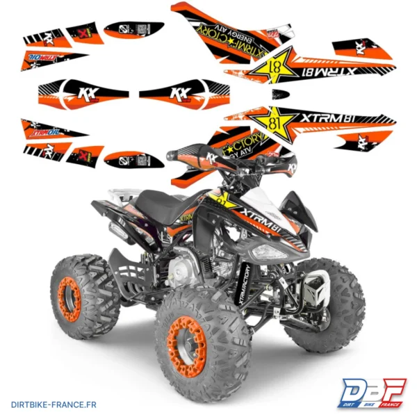 Kit deco quad KX125 - XTRM Factory 81, Bleu, photo 2 sur Dirt Bike France