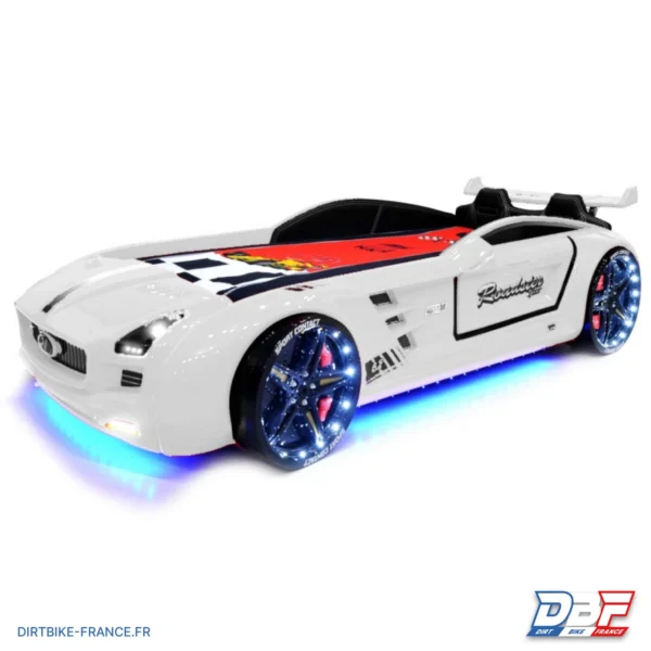 Lit voiture enfant, le lit roadster pour garçon. 90cmx190cm, Gris, photo 1 sur Dirt Bike France