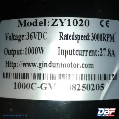 MOTEUR ELEC 36V 1000W CANADA, photo 2 sur Dirt Bike France