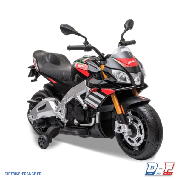 Moto électrique enfant aprilia tuono v4 Noir, photo 1 sur Dirt Bike France