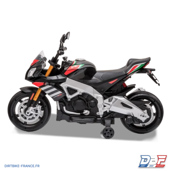 Moto électrique enfant aprilia tuono v4 Noir, photo 4 sur Dirt Bike France