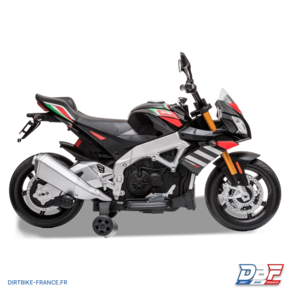 Moto électrique enfant aprilia tuono v4 Noir, photo 6 sur Dirt Bike France