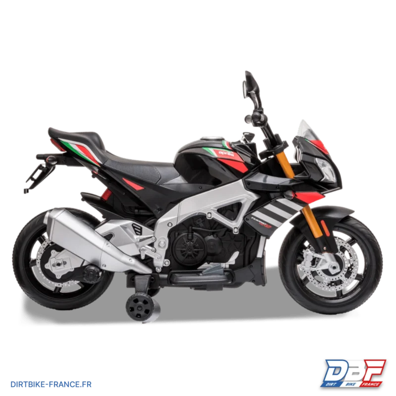 Moto électrique enfant aprilia tuono v4 Noir, Dirt Bike France - Photo N°6