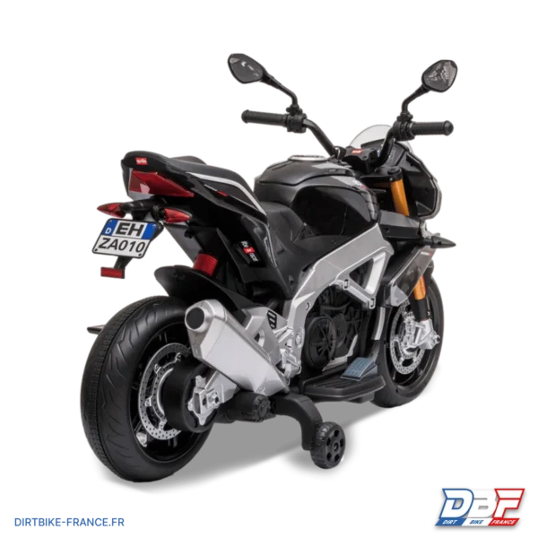 Moto électrique enfant aprilia tuono v4 Noir, photo 7 sur Dirt Bike France
