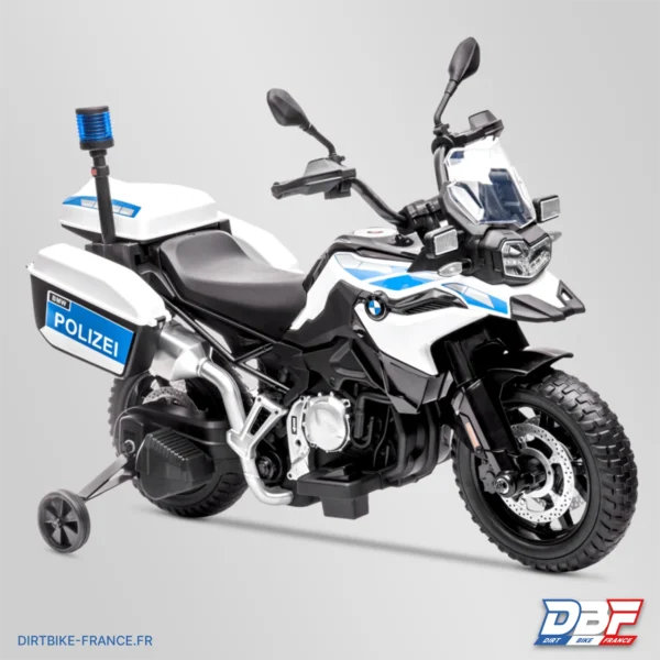 Moto électrique enfant bmw f850 gs police 12v Blanc, photo 2 sur Dirt Bike France