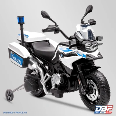 Moto électrique enfant bmw f850 gs police 12v Blanc, photo 3 sur Dirt Bike France