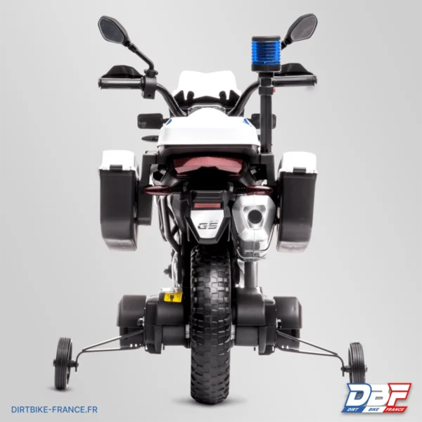 Moto électrique enfant bmw f850 gs police 12v Blanc, photo 6 sur Dirt Bike France