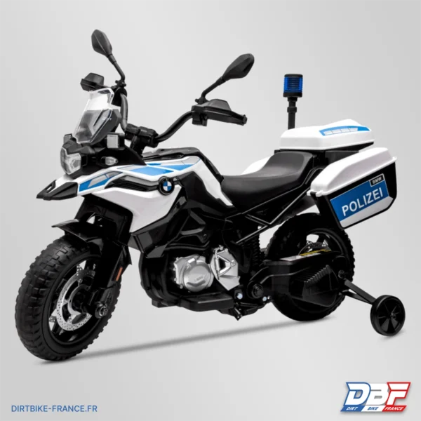 Moto électrique enfant bmw f850 gs police 12v Blanc, photo 7 sur Dirt Bike France