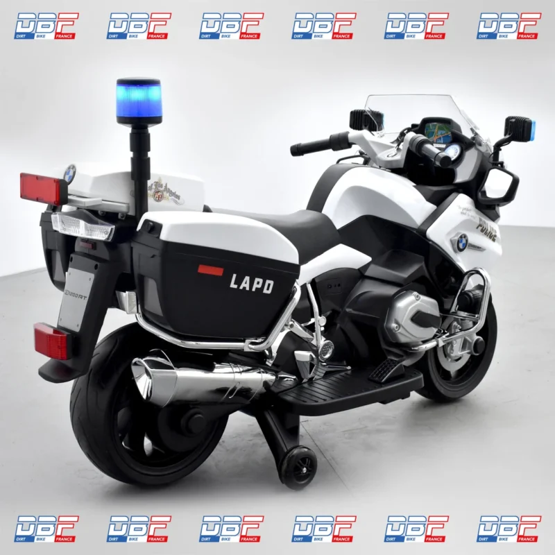 Moto électrique enfant bmw r 1200 rt police Blanc, Dirt Bike France - Photo N°4