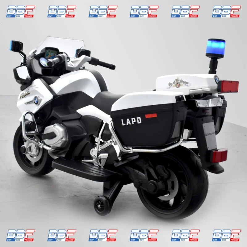 Moto électrique enfant bmw r 1200 rt police Blanc, Dirt Bike France - Photo N°5