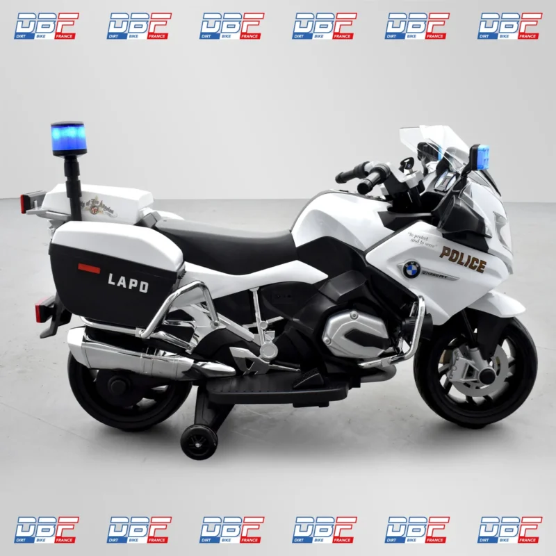 Moto électrique enfant bmw r 1200 rt police Blanc, Dirt Bike France - Photo N°8