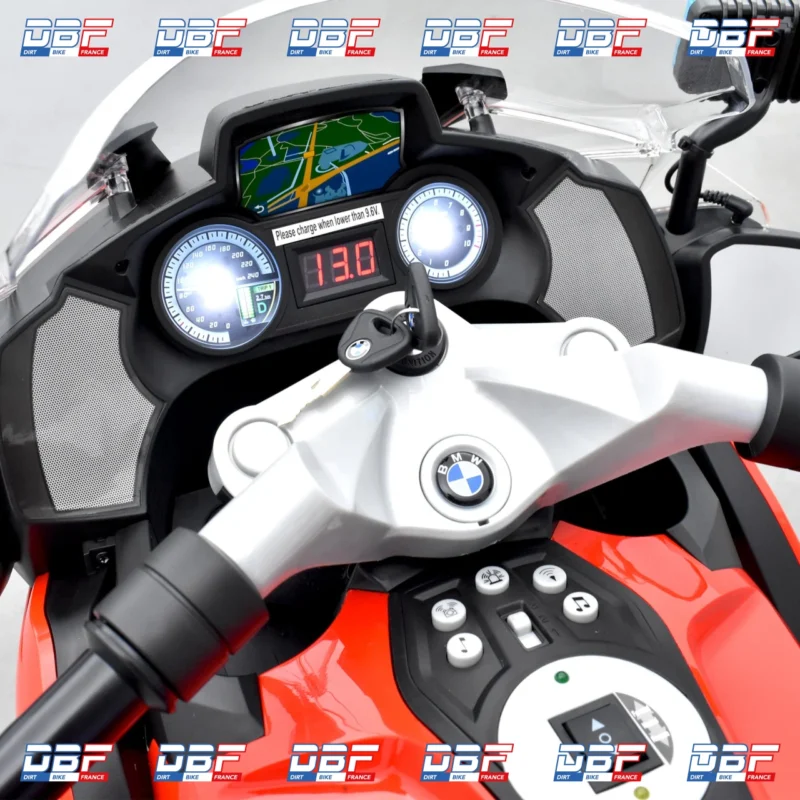 Moto électrique enfant bmw r 1200 rt pompier Rouge, Dirt Bike France - Photo N°13