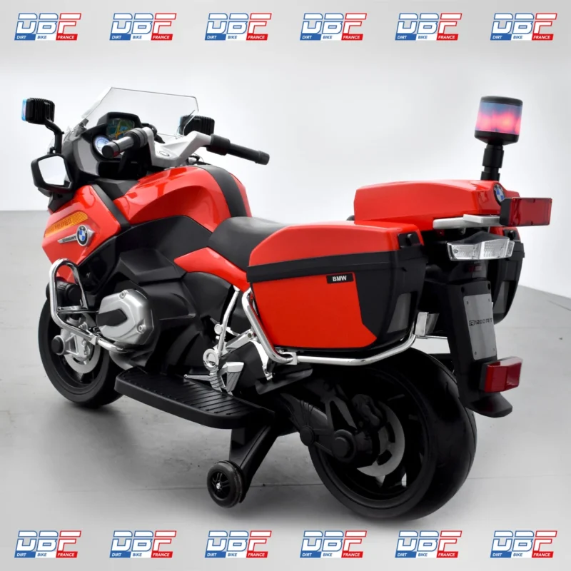 Moto électrique enfant bmw r 1200 rt pompier Rouge, Dirt Bike France - Photo N°6