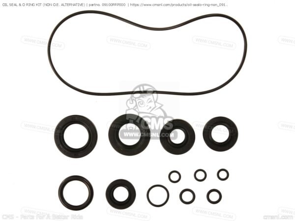 OIL SEAL & O RING KIT (NON O.E. ALTERNATIVE) | partno. 09100RRP000  | https://www.cmsnl.com/products/oil-sealo-ring-non_09100rrp000/CMS – Parts For A Better Ridecmsnl.com